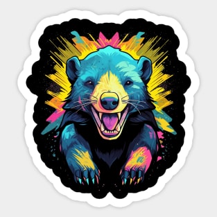 Honey Badger Smiling Sticker